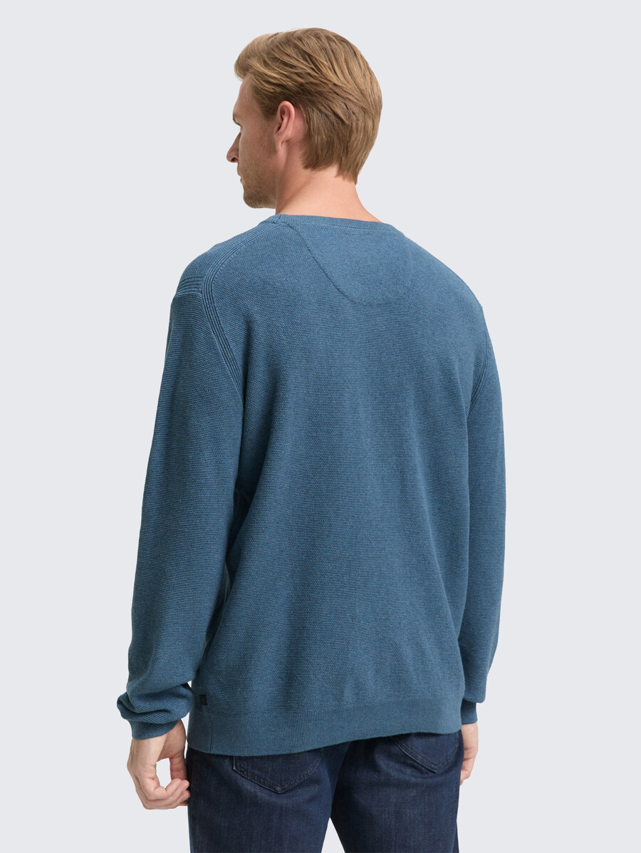 maglione lavorato a maglia in cotone biologico
