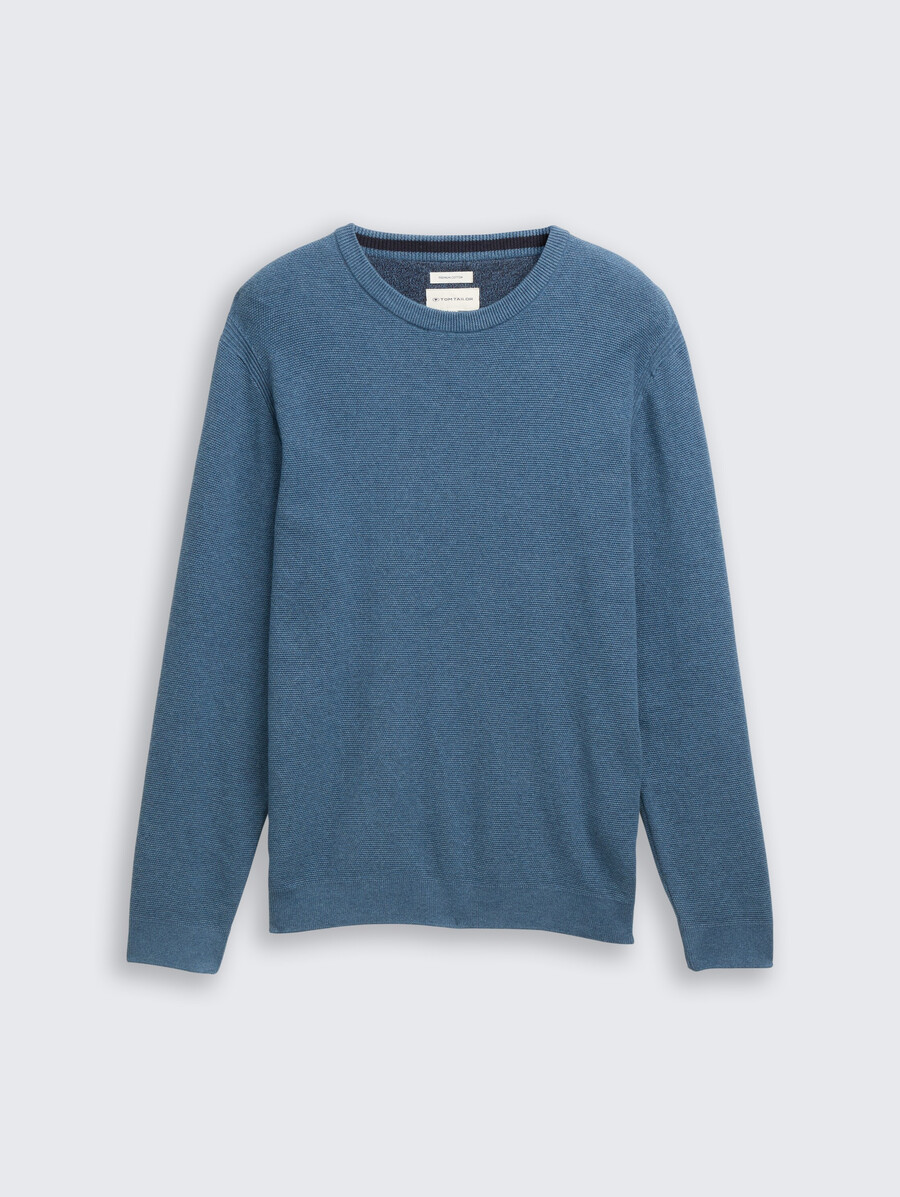 maglione lavorato a maglia in cotone biologico