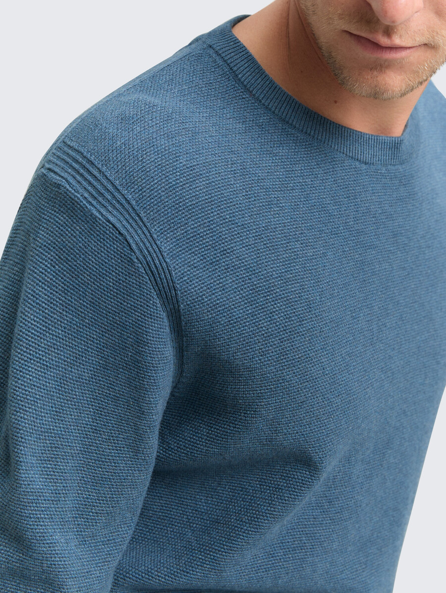 maglione lavorato a maglia in cotone biologico