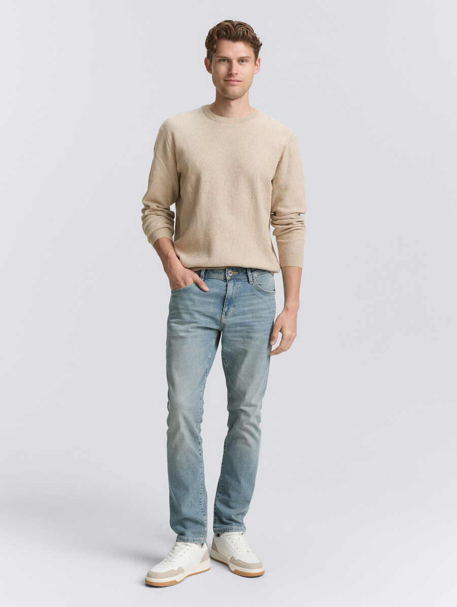 maglione lavorato a maglia in cotone biologico