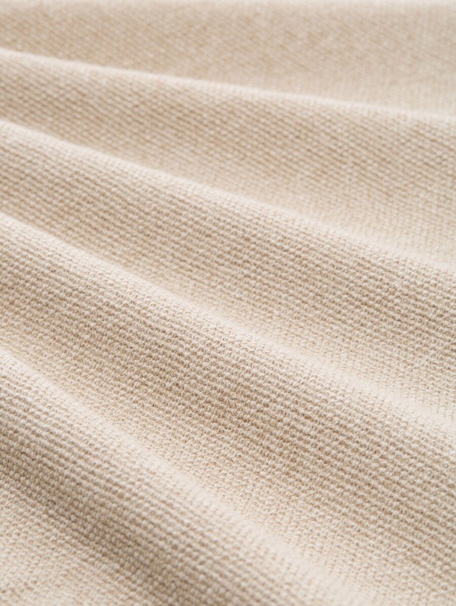 maglione lavorato a maglia in cotone biologico
