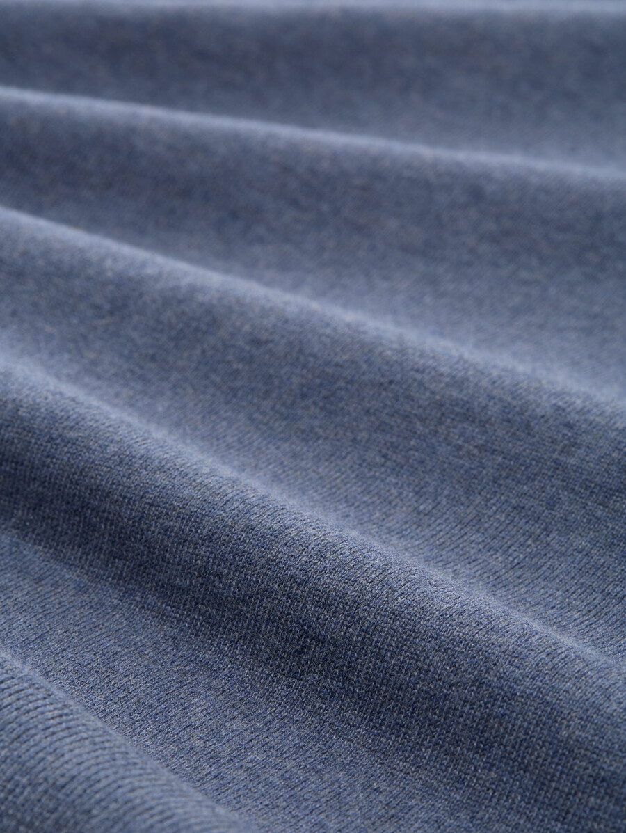 maglione lavorato a maglia troyer con ricamo del logo