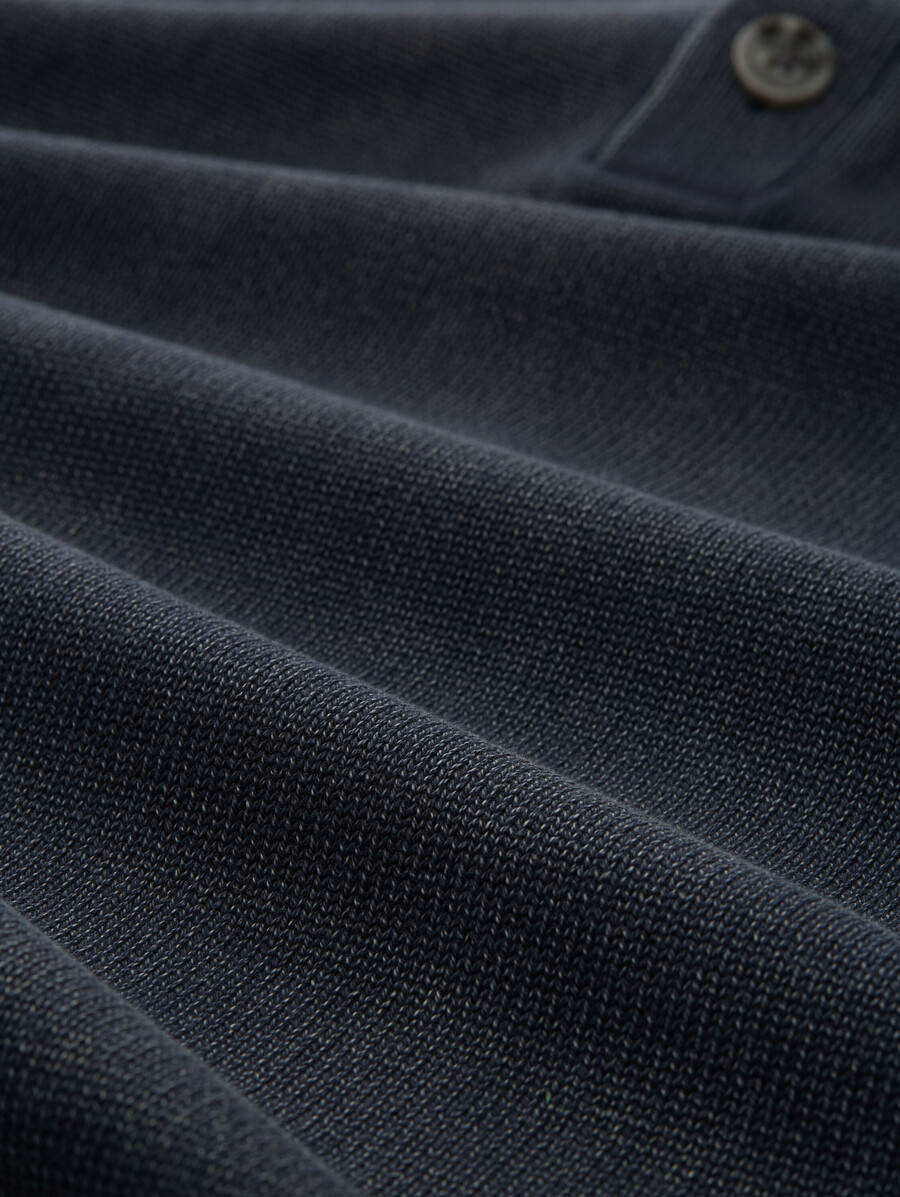maglione lavorato a maglia troyer in cotone lavato