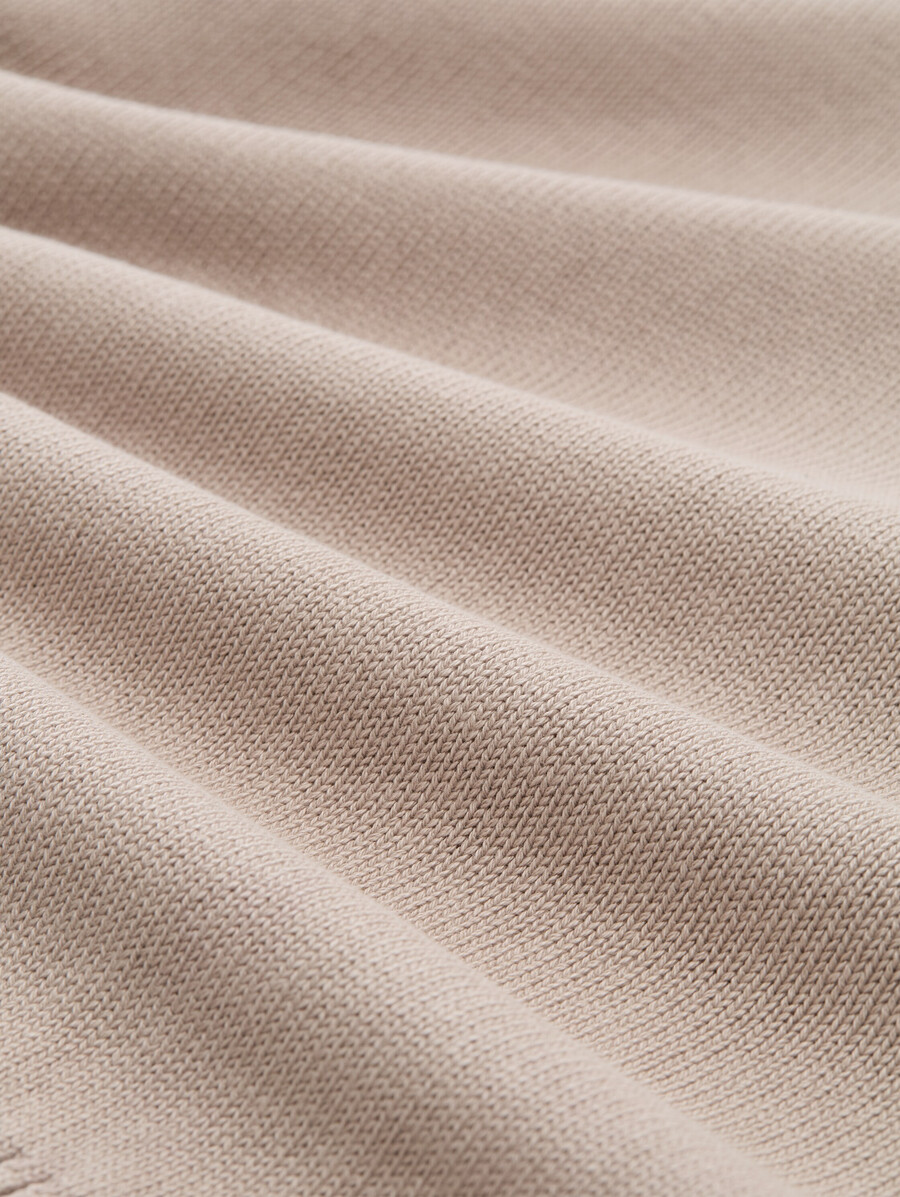 maglione lavorato a maglia troyer in cotone lavato