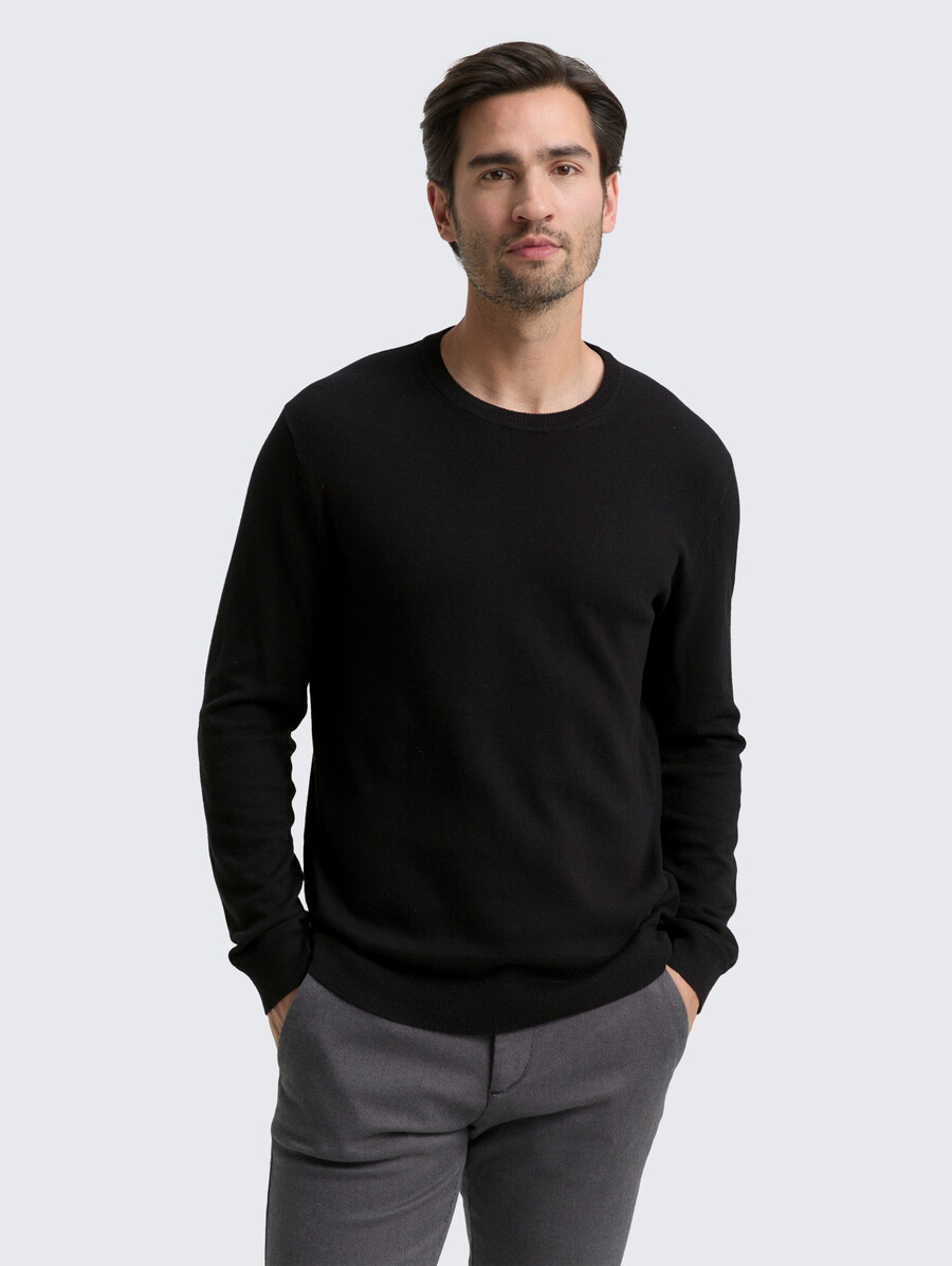 maglione lavorato a maglia con misto cashmere