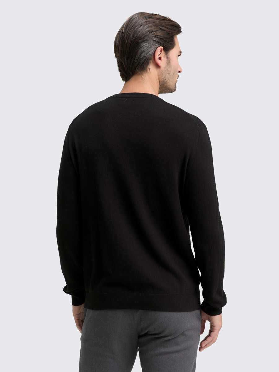 maglione lavorato a maglia con misto cashmere