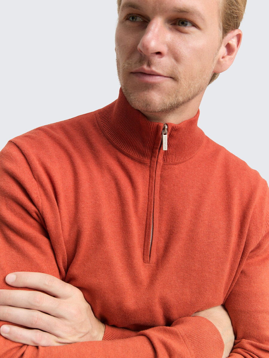 maglione troyer in maglia con misto cashmere