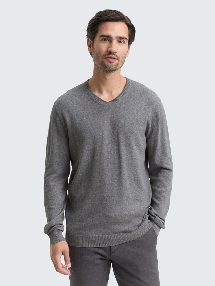 maglione lavorato a maglia con misto cashmere