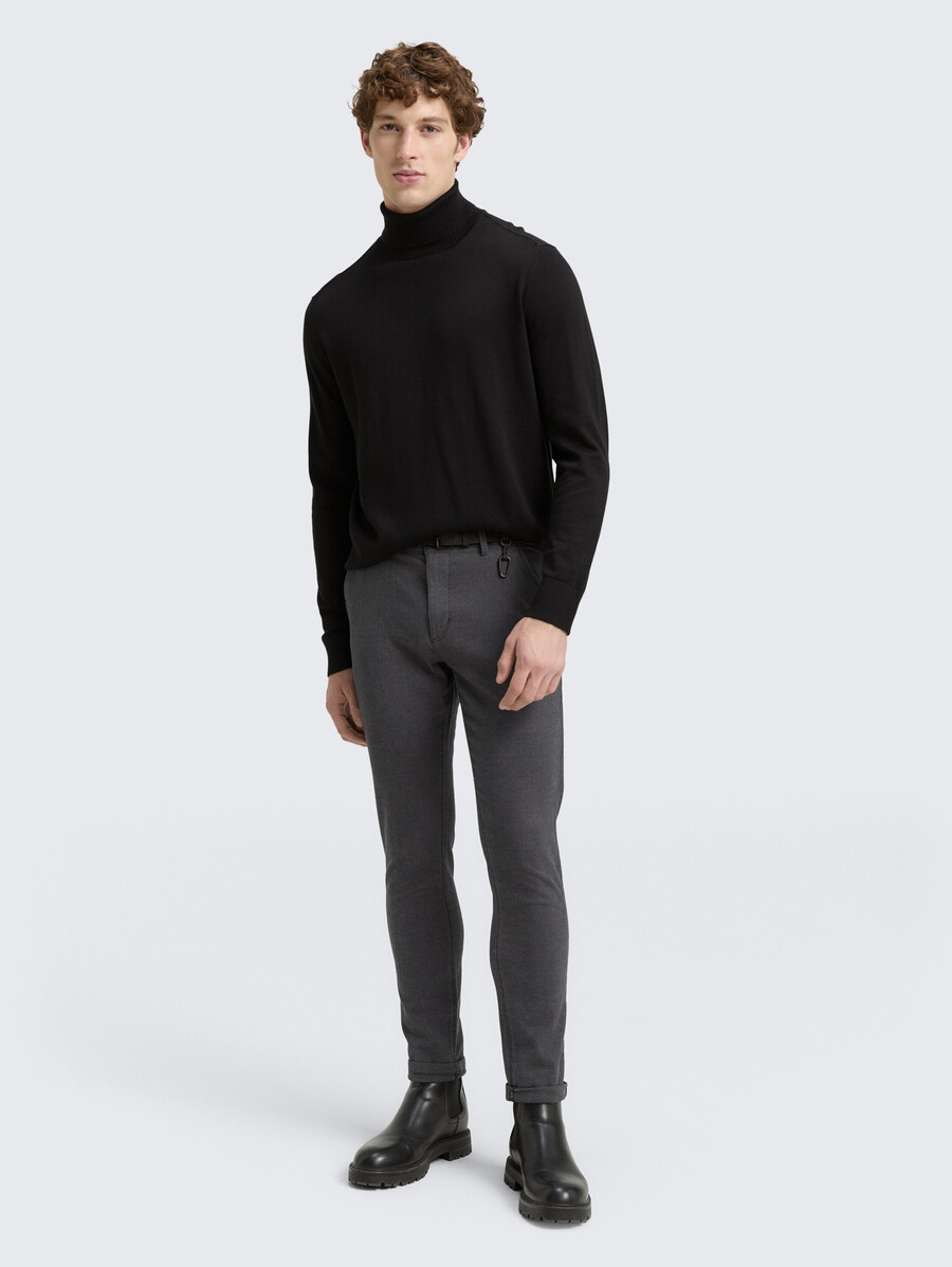maglione a collo alto in cotone