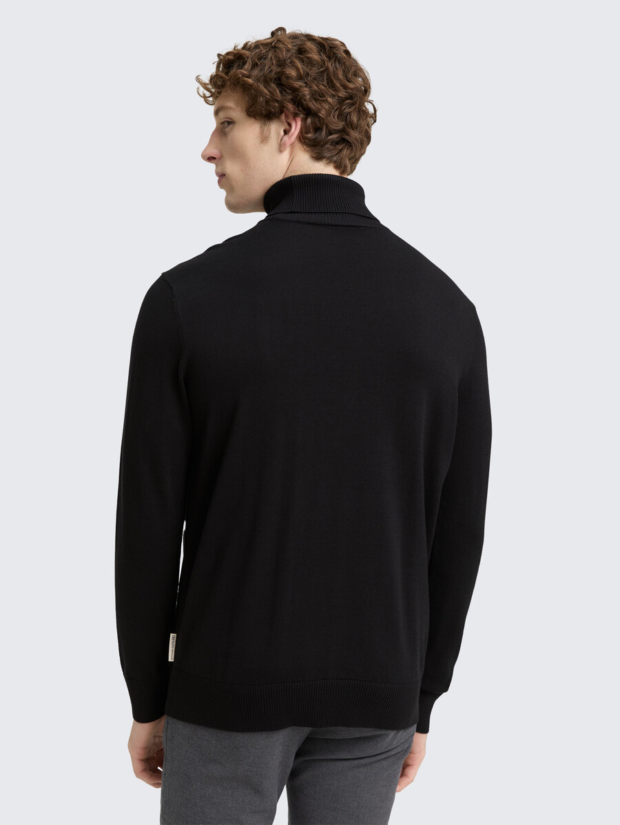 maglione a collo alto in cotone