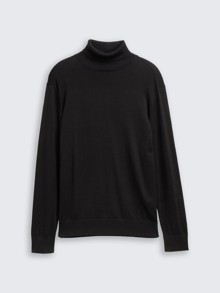 maglione a collo alto in cotone