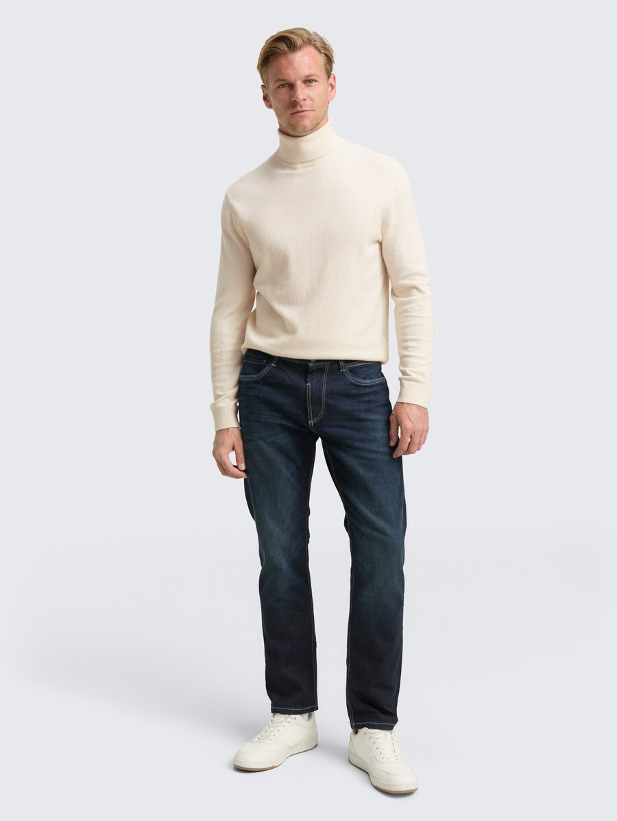 maglione a collo alto in misto cashmere