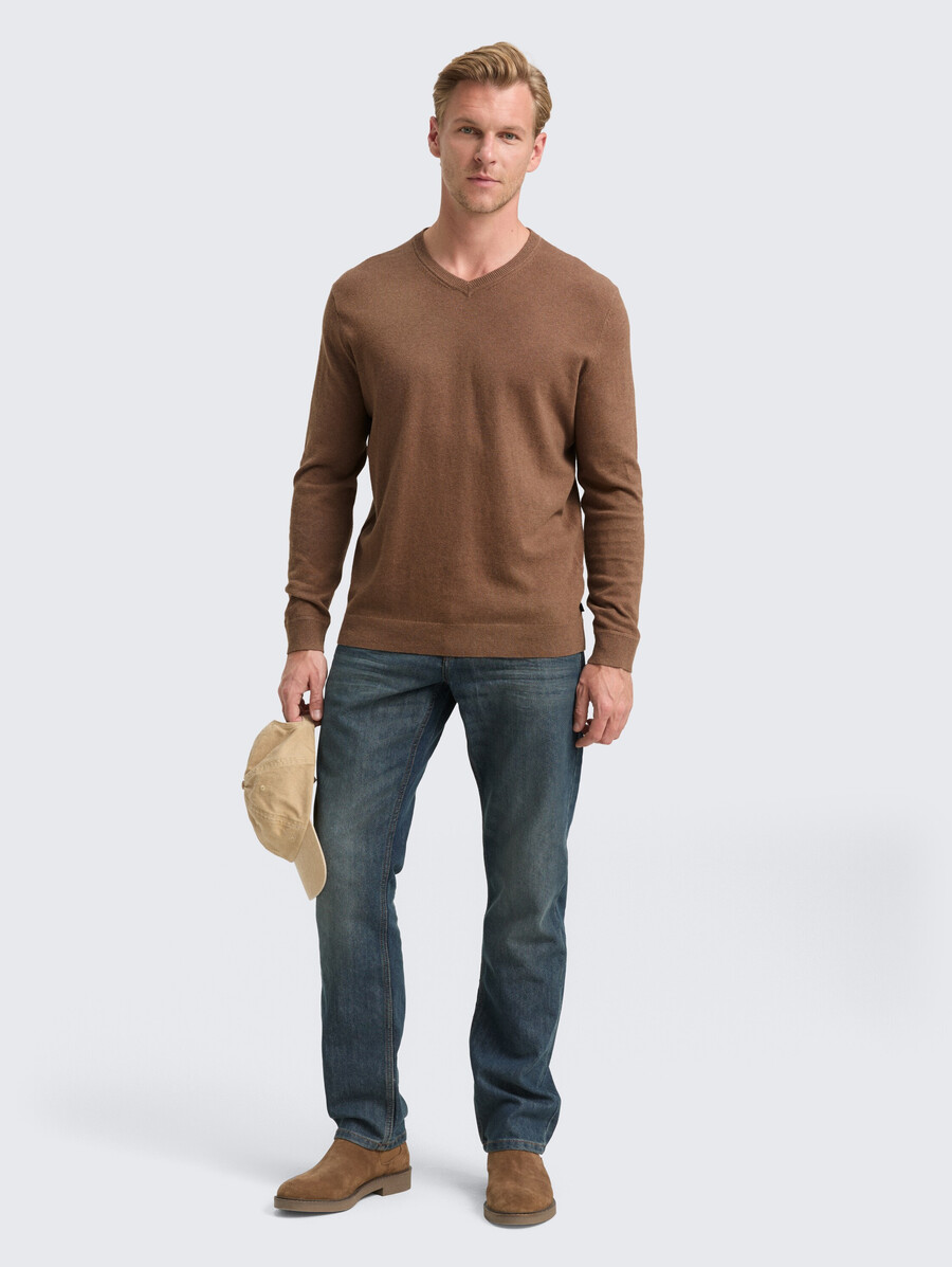 maglione lavorato a maglia con misto cashmere