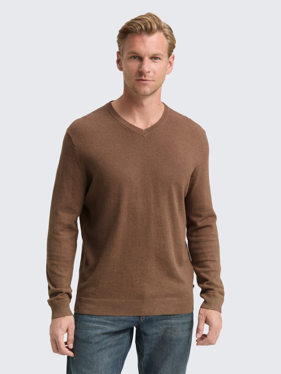 maglione lavorato a maglia con misto cashmere