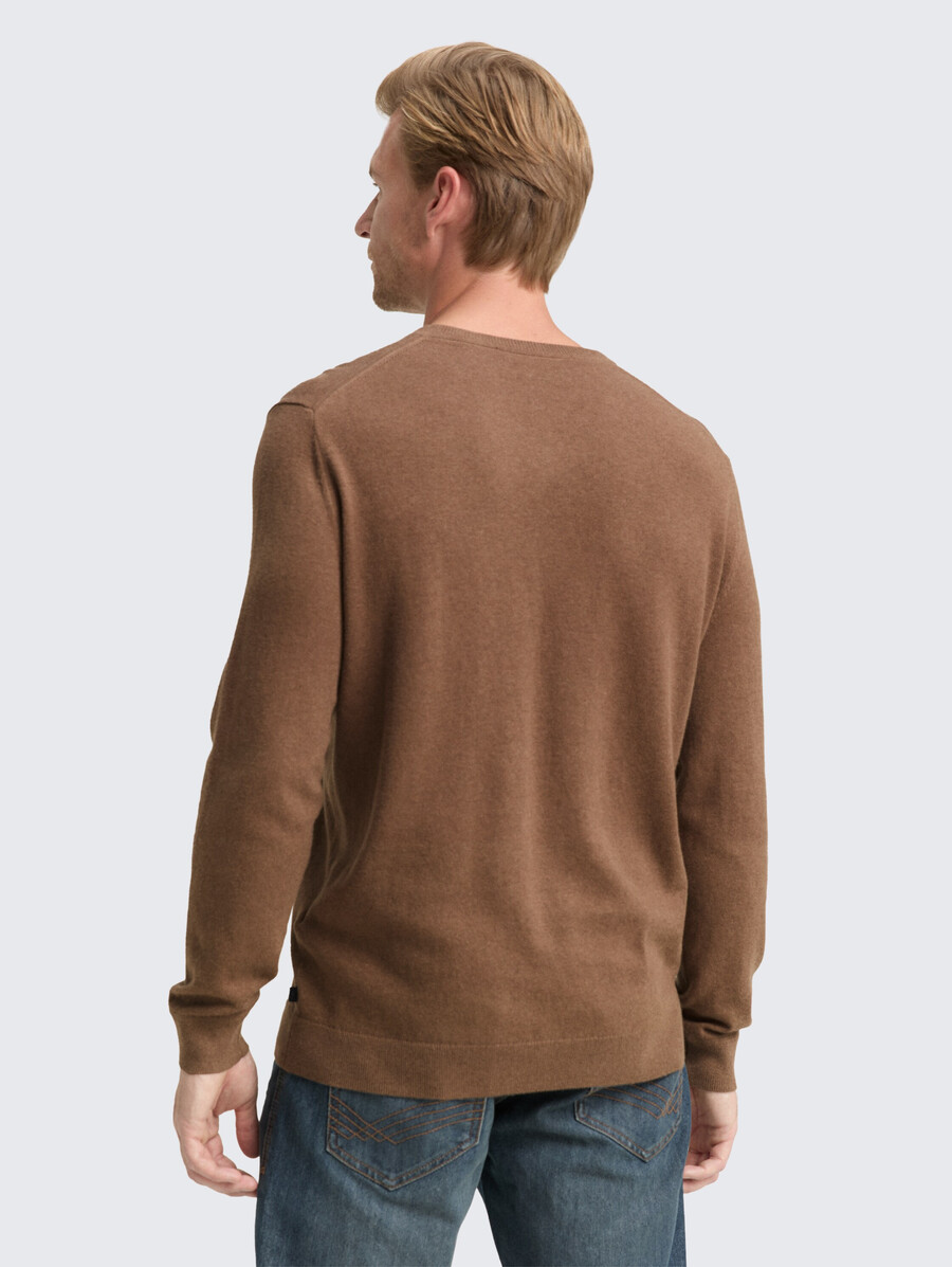 maglione lavorato a maglia con misto cashmere
