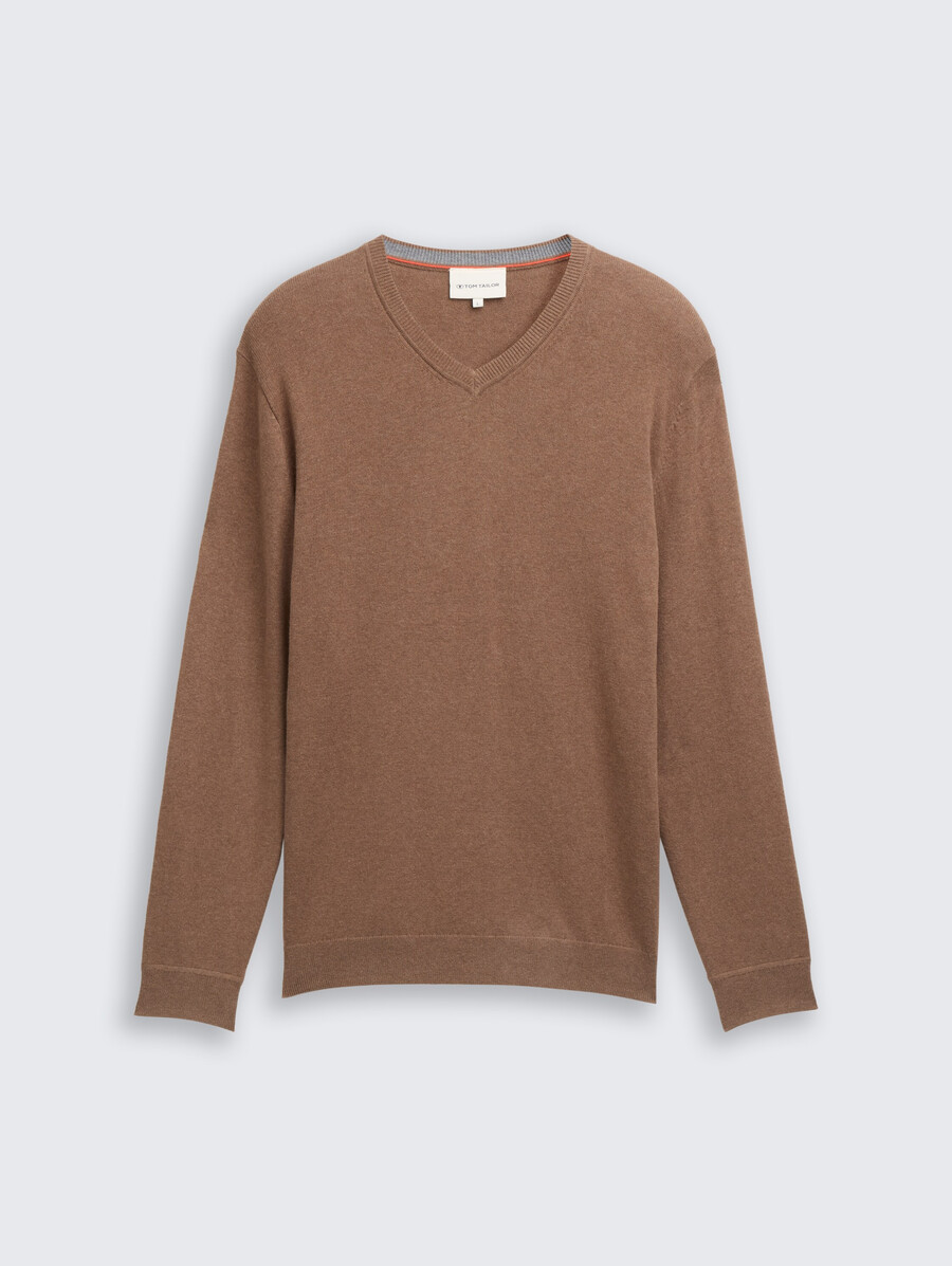 maglione lavorato a maglia con misto cashmere