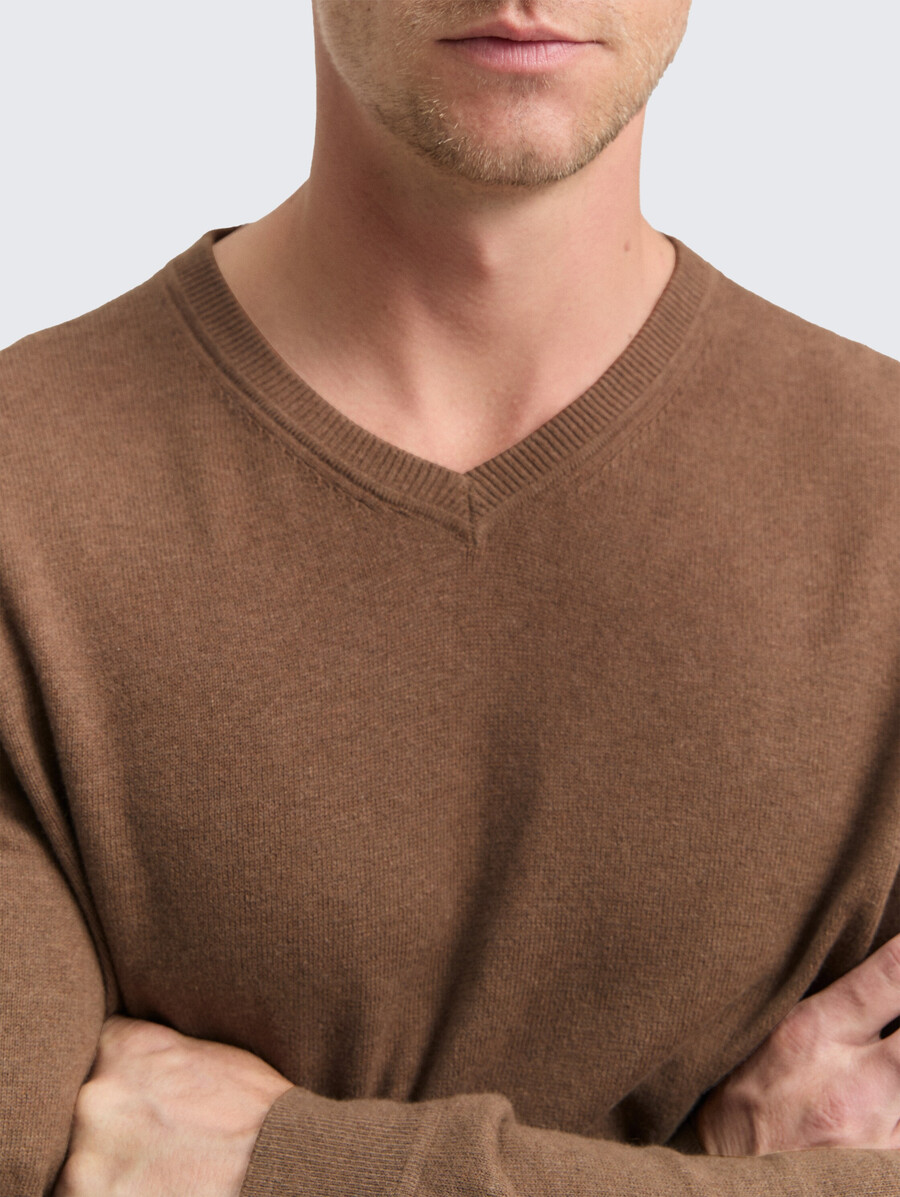 maglione lavorato a maglia con misto cashmere