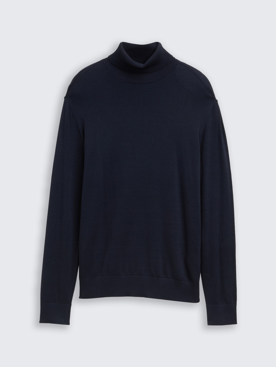 maglione a collo alto in cotone