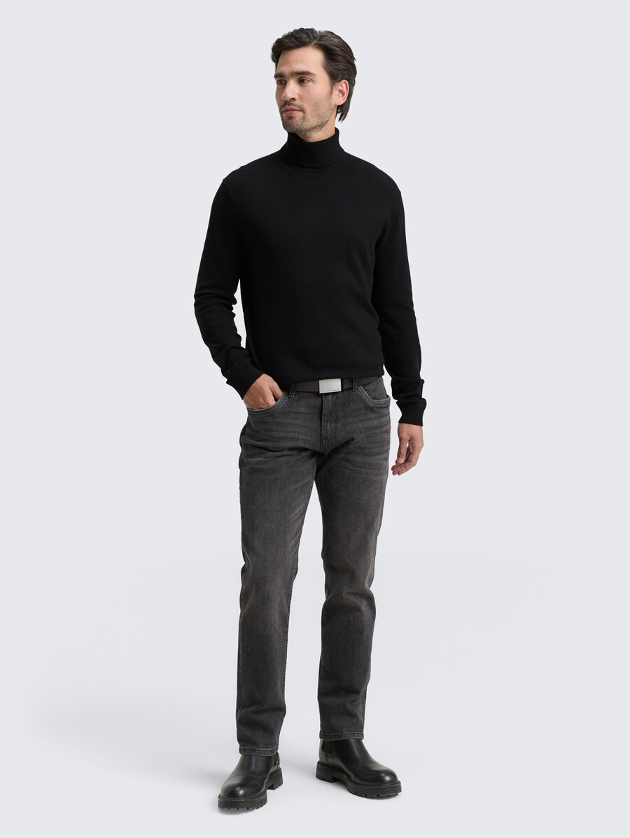 maglione a collo alto in misto cashmere