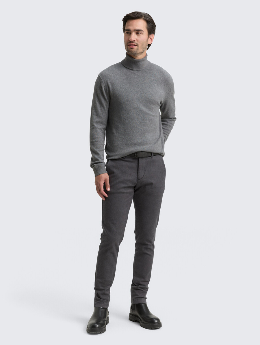 maglione a collo alto in misto cashmere