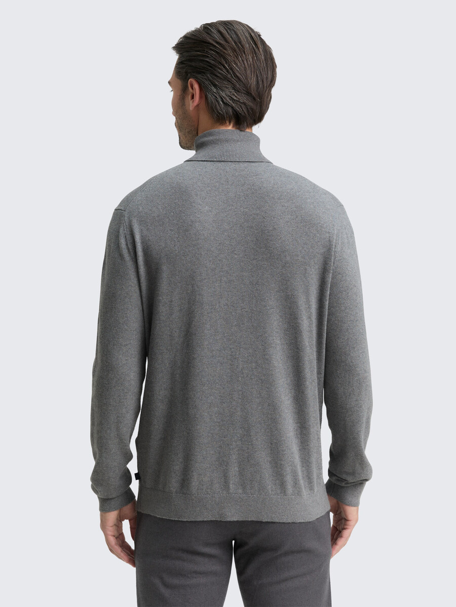 maglione a collo alto in misto cashmere