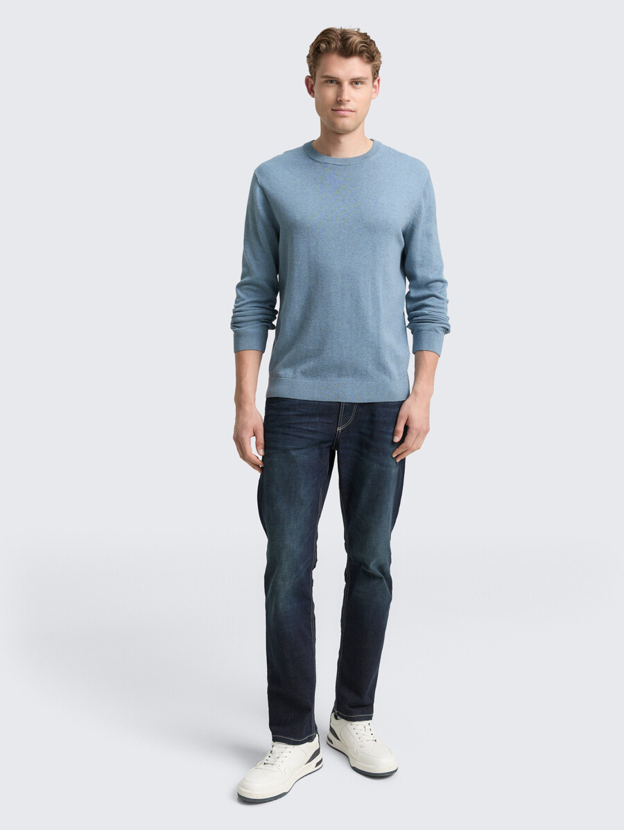 maglione base lavorato a maglia in cotone