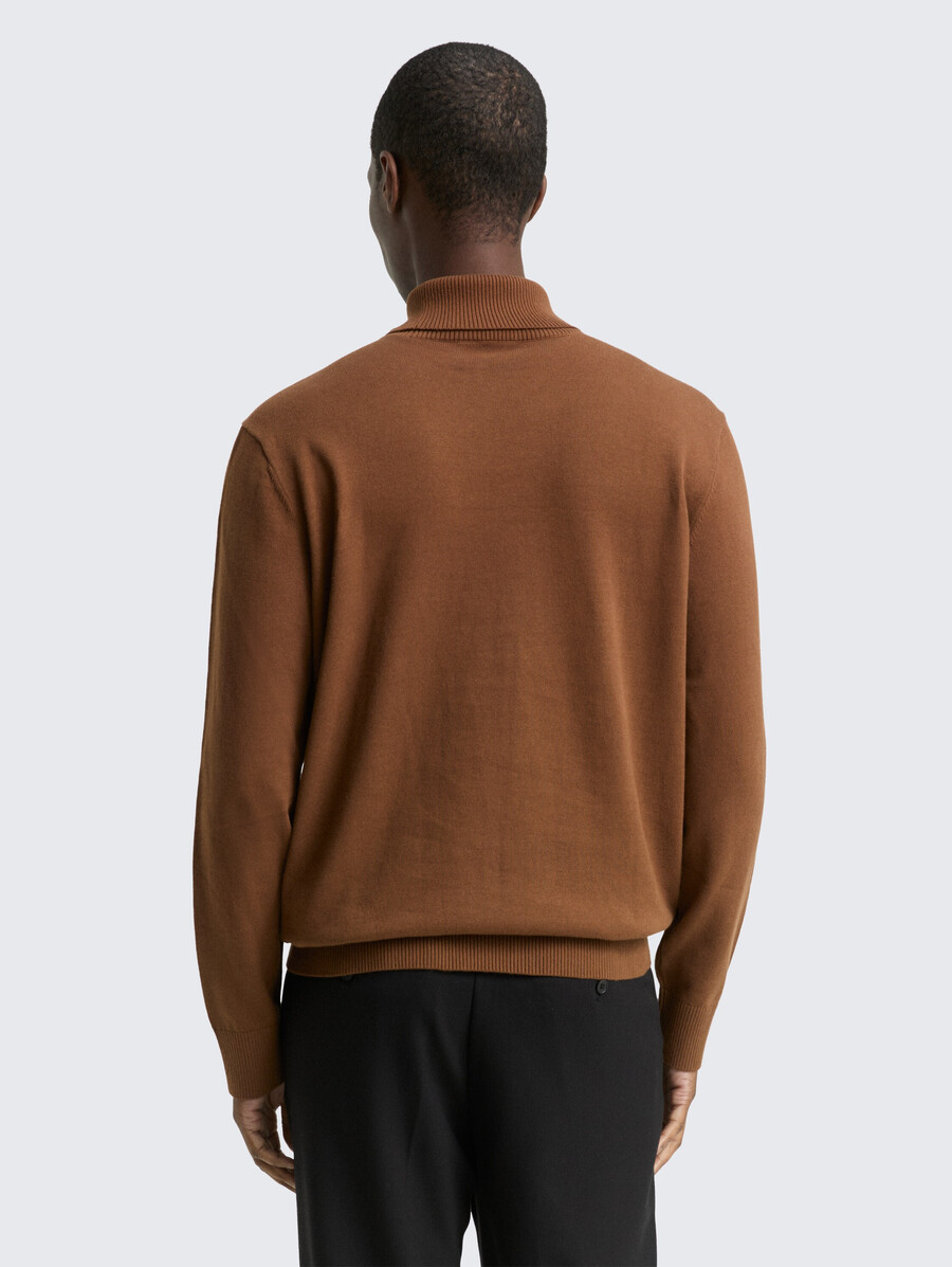 maglione a collo alto in cotone