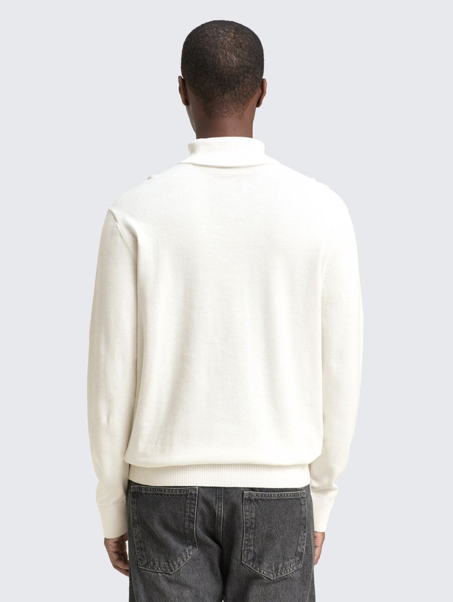 maglione a collo alto in cotone