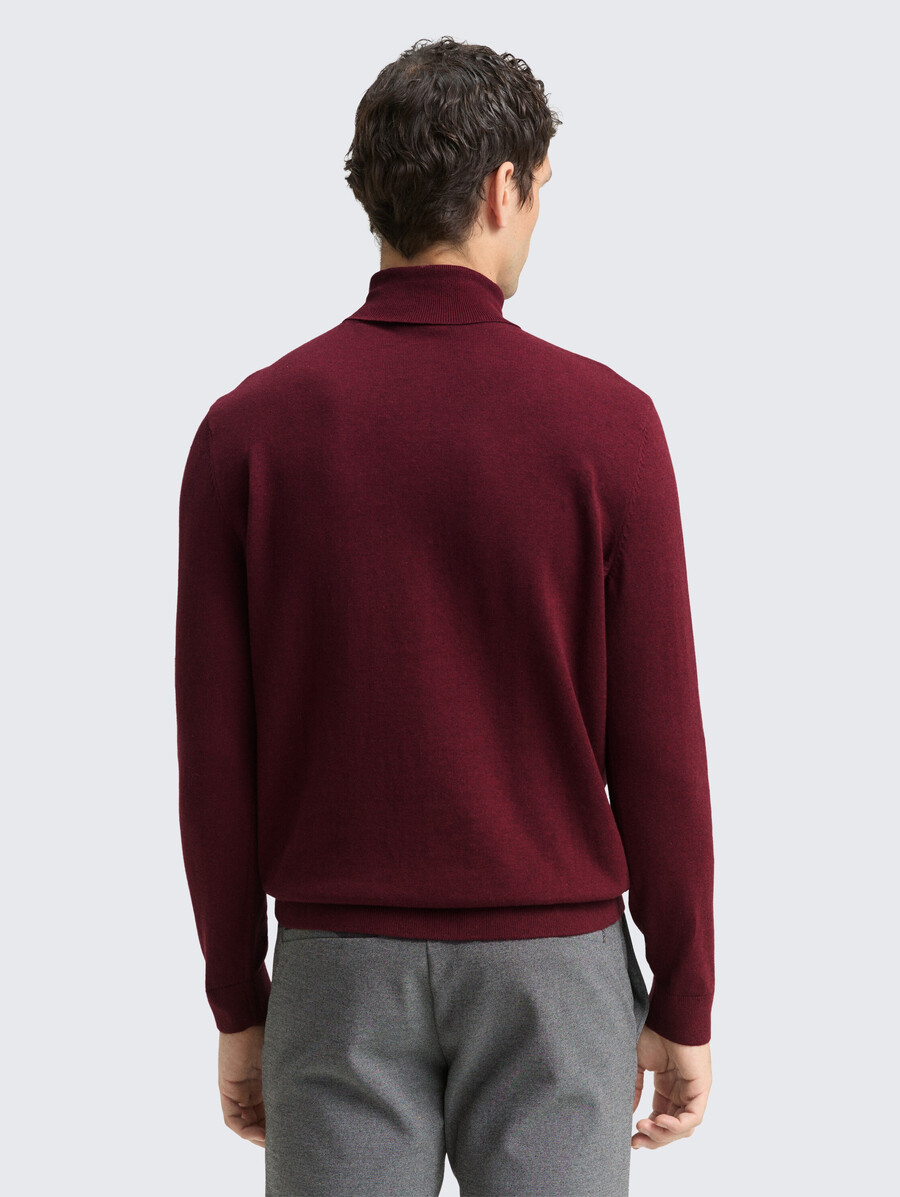 maglione a collo alto in cotone