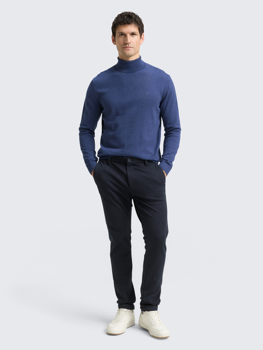 maglione a collo alto in cotone
