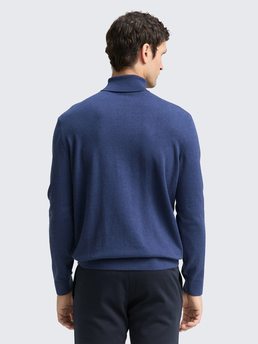 maglione a collo alto in cotone