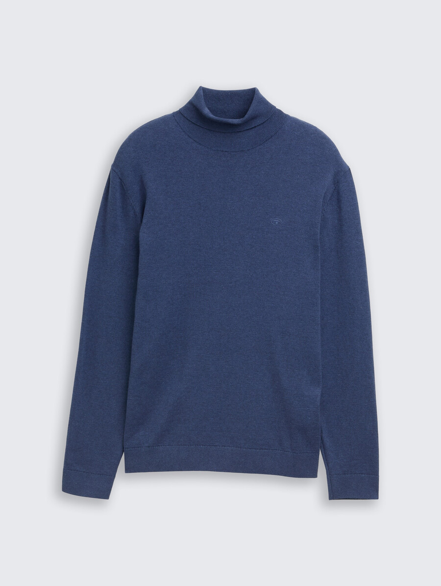 maglione a collo alto in cotone