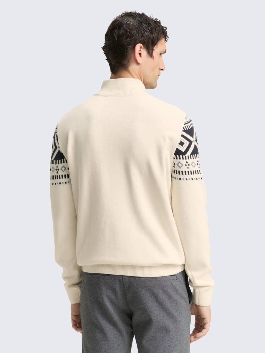 maglione lavorato a maglia fair isle troyer