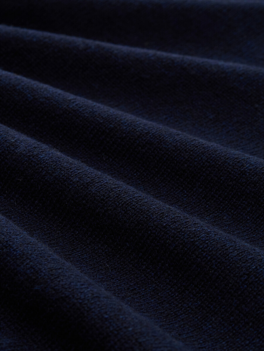 maglione lavorato a maglia troyer con dettagli a coste
