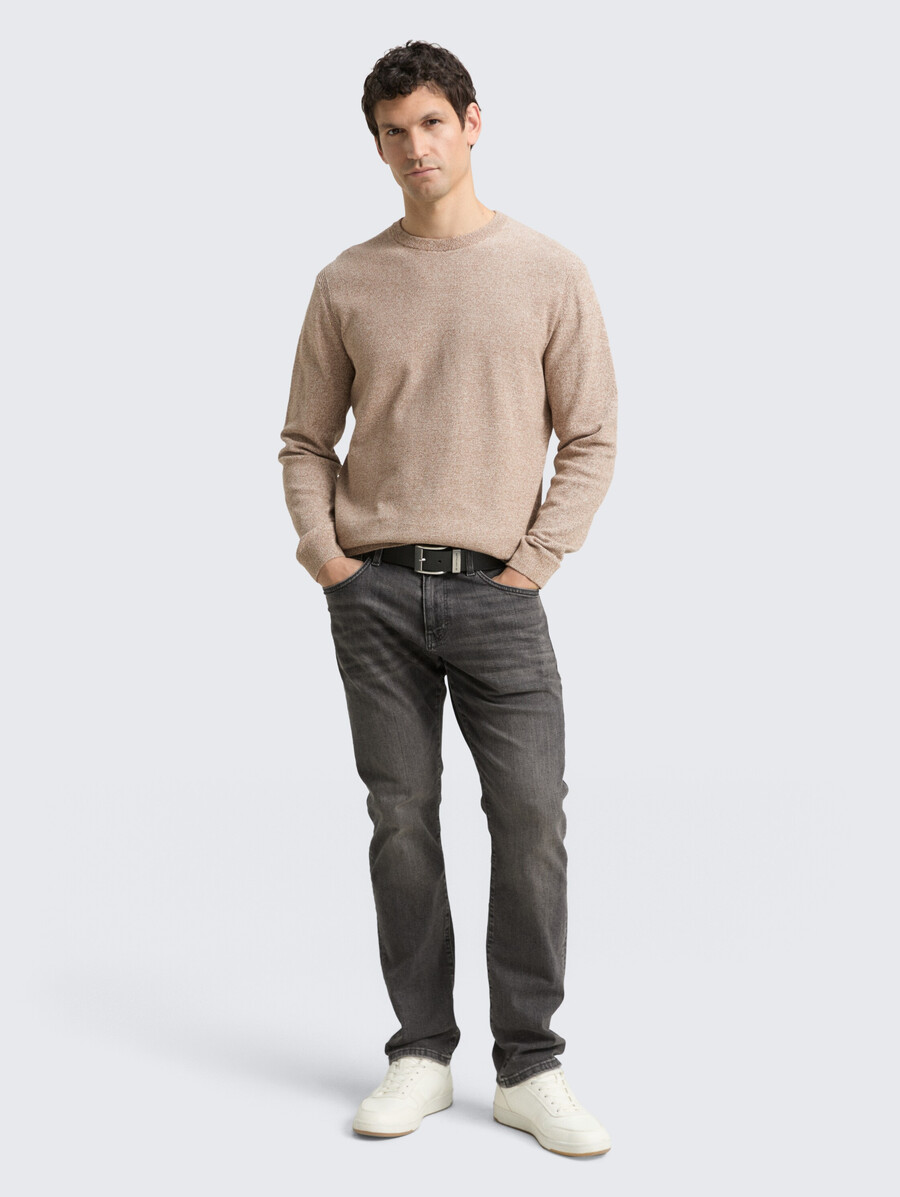 maglione lavorato a maglia in cotone biologico