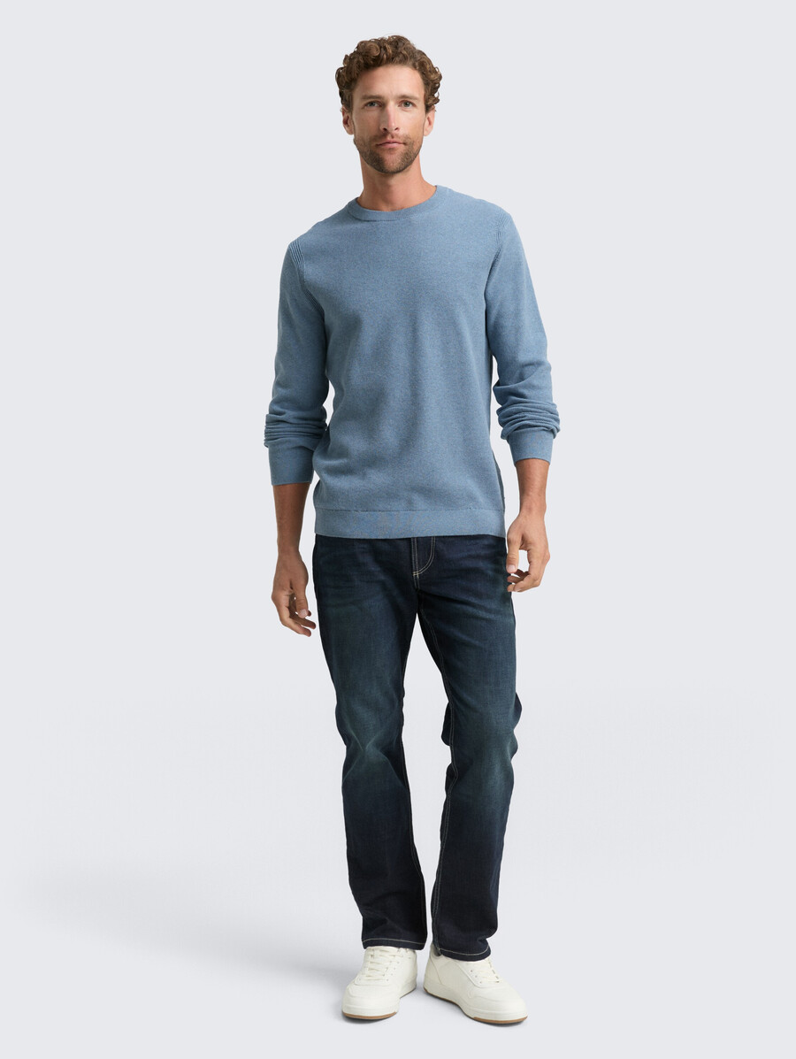 maglione lavorato a maglia in cotone biologico