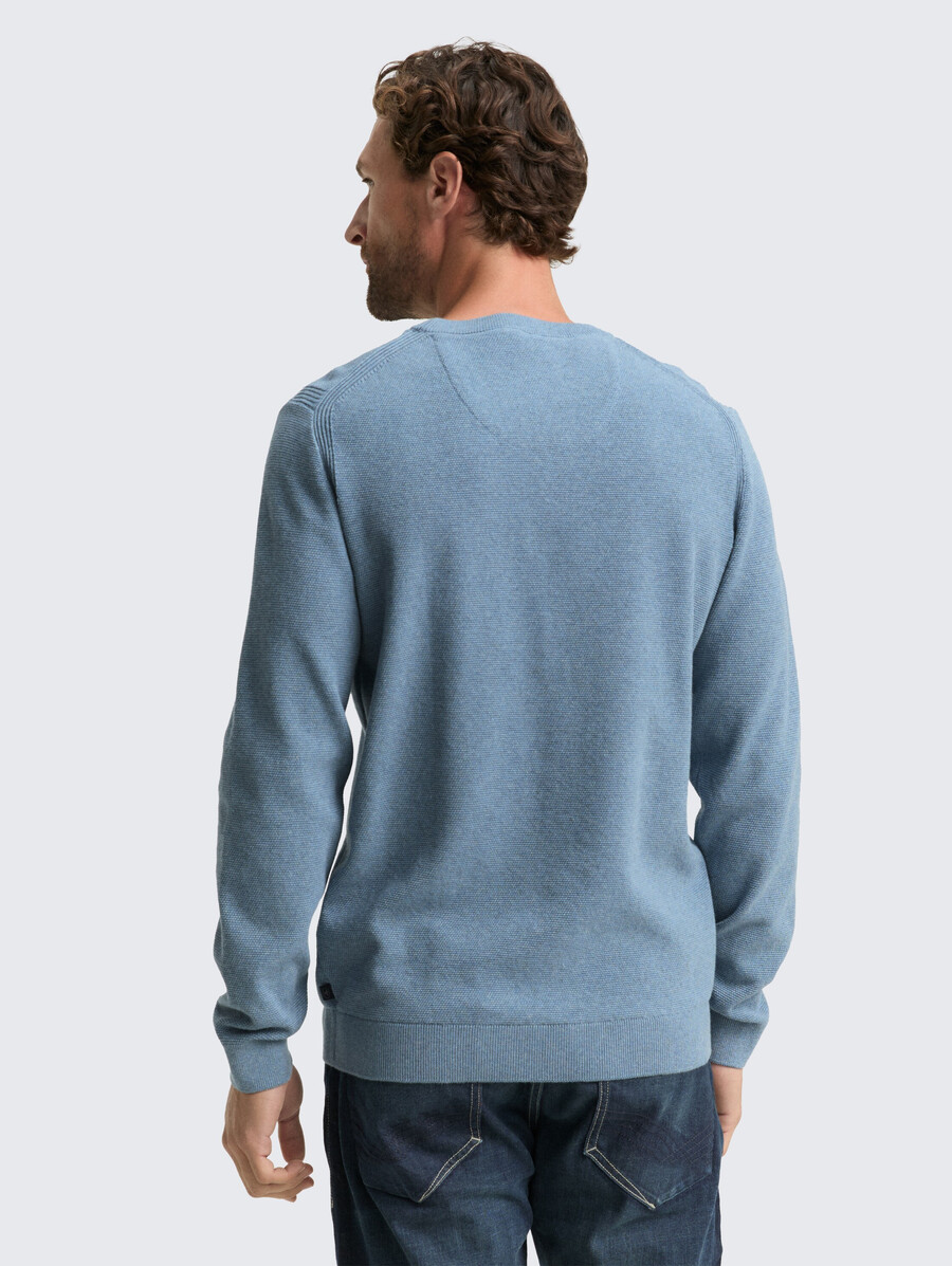 maglione lavorato a maglia in cotone biologico