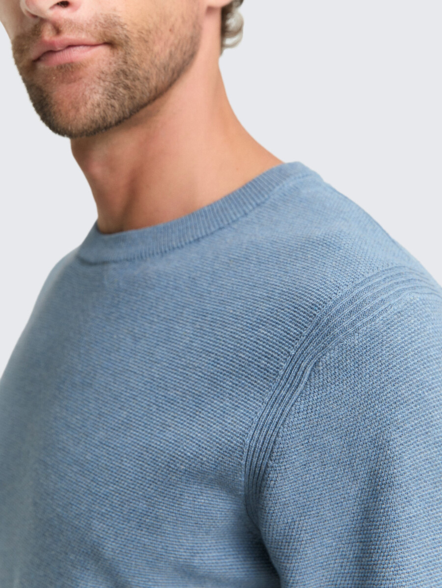 maglione lavorato a maglia in cotone biologico