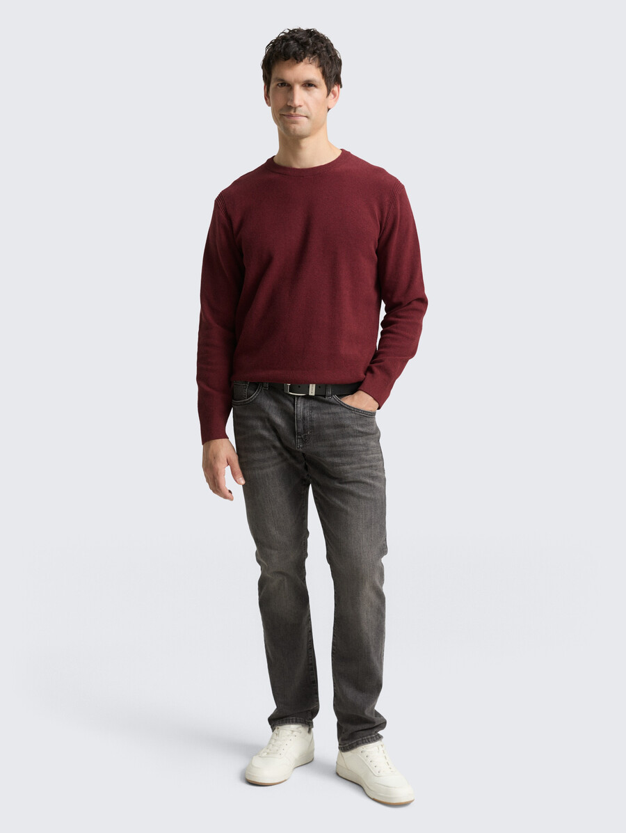 maglione lavorato a maglia in cotone biologico