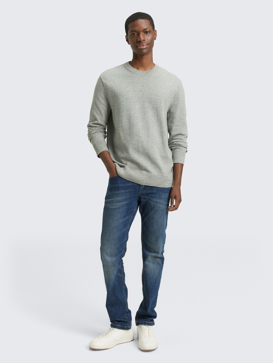 maglione base lavorato a maglia in cotone