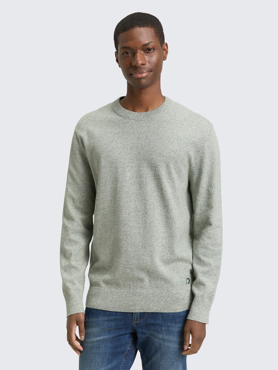 maglione base lavorato a maglia in cotone