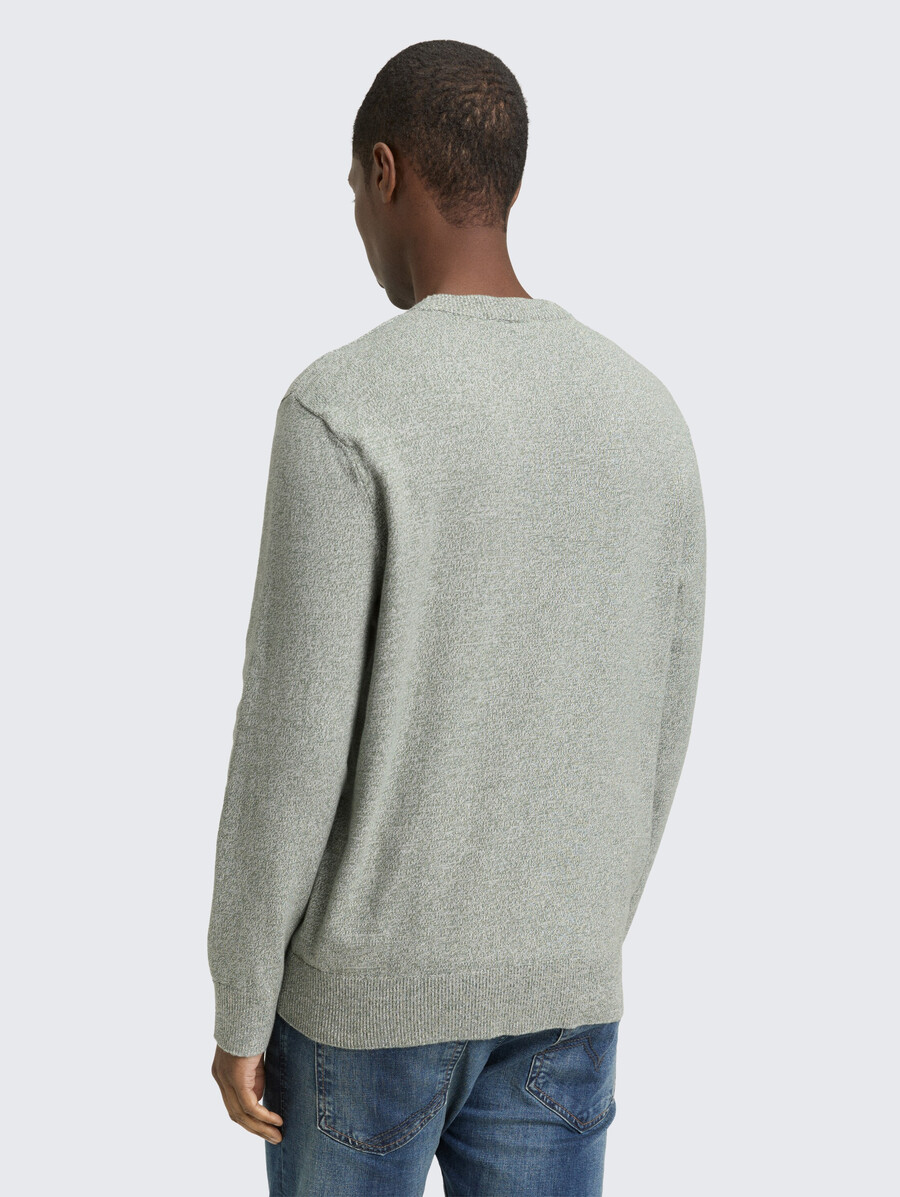 maglione base lavorato a maglia in cotone