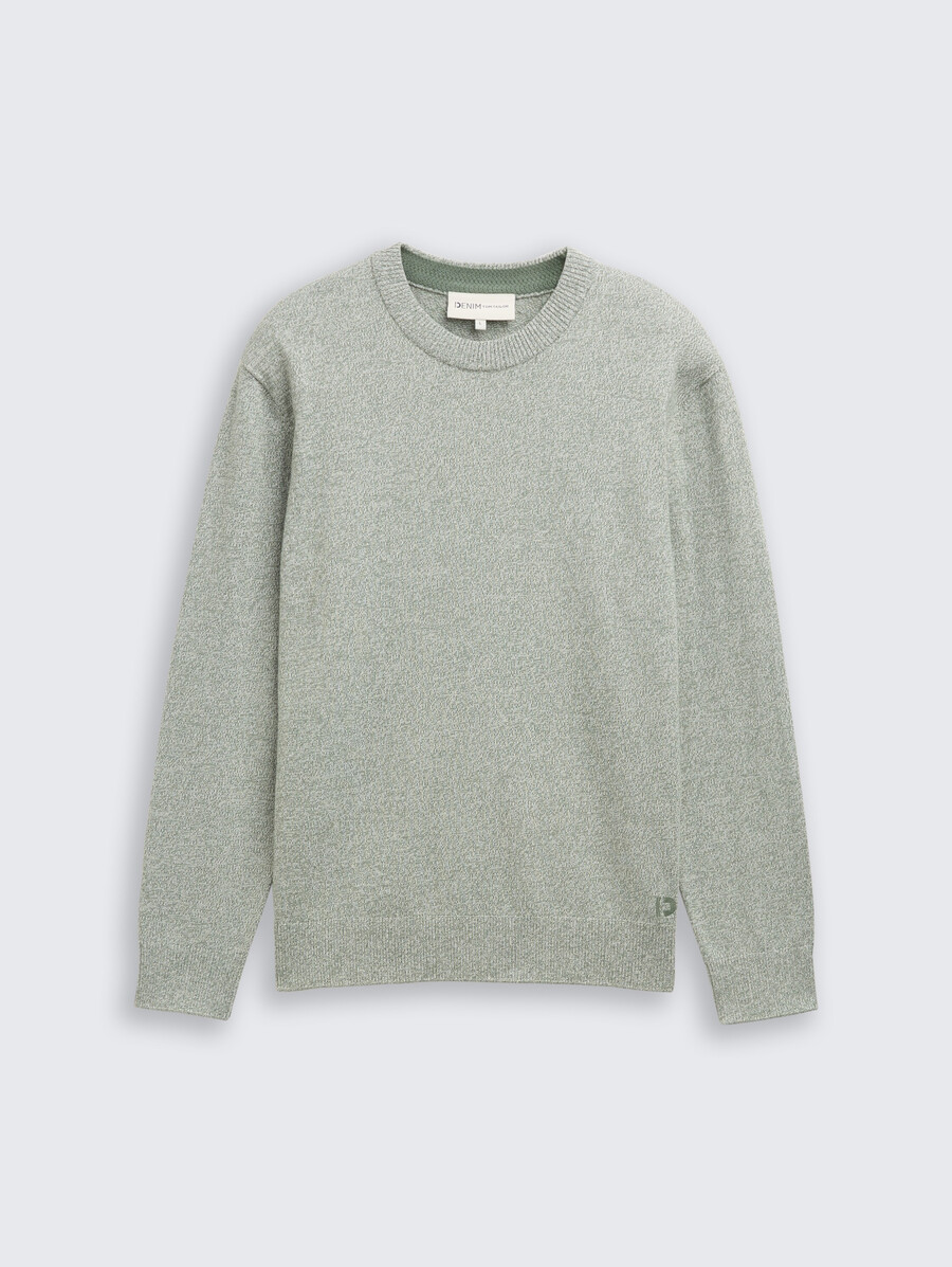 maglione base lavorato a maglia in cotone