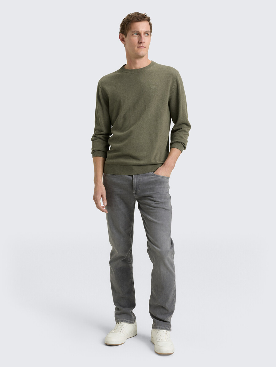 maglione base lavorato a maglia in cotone