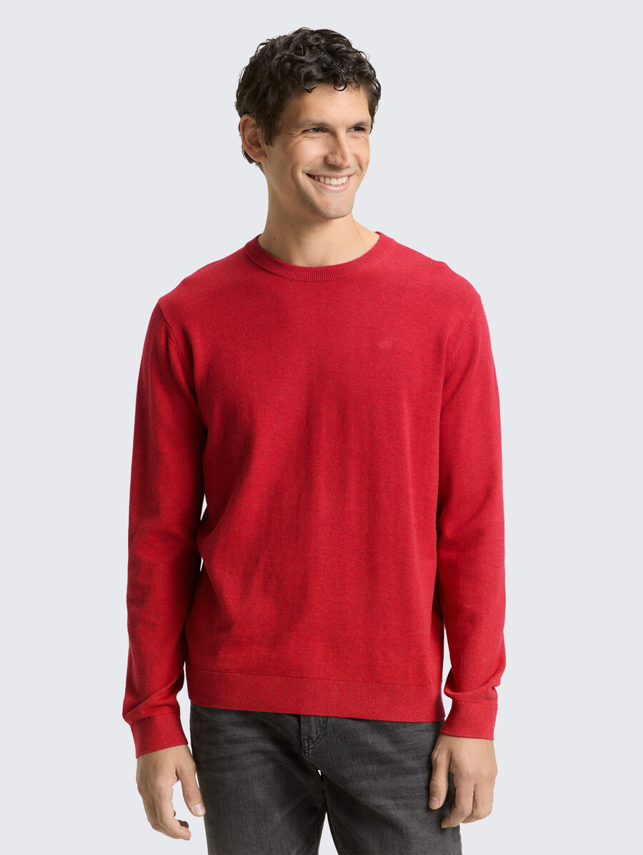 maglione base lavorato a maglia in cotone