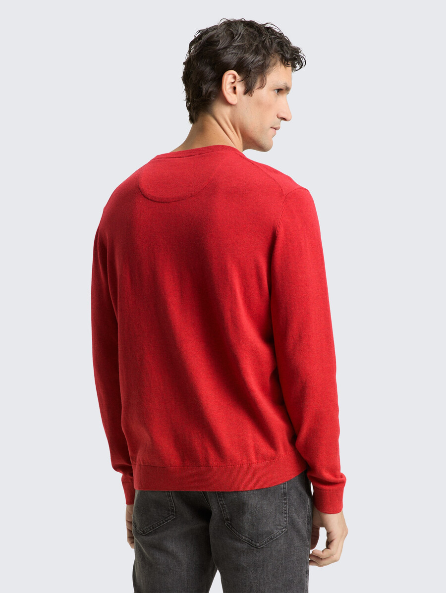 maglione base lavorato a maglia in cotone