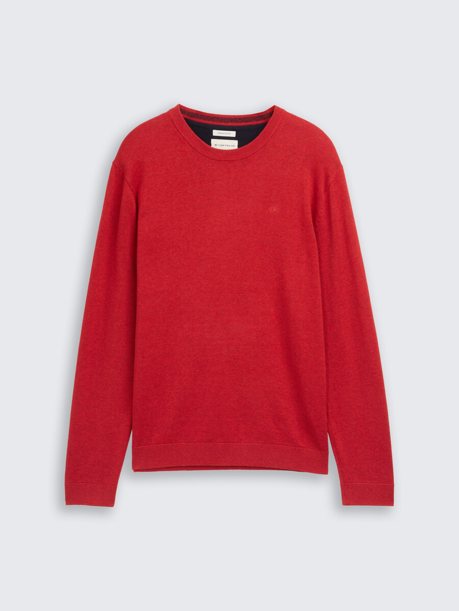 maglione base lavorato a maglia in cotone