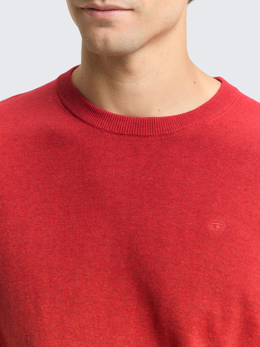 maglione base lavorato a maglia in cotone