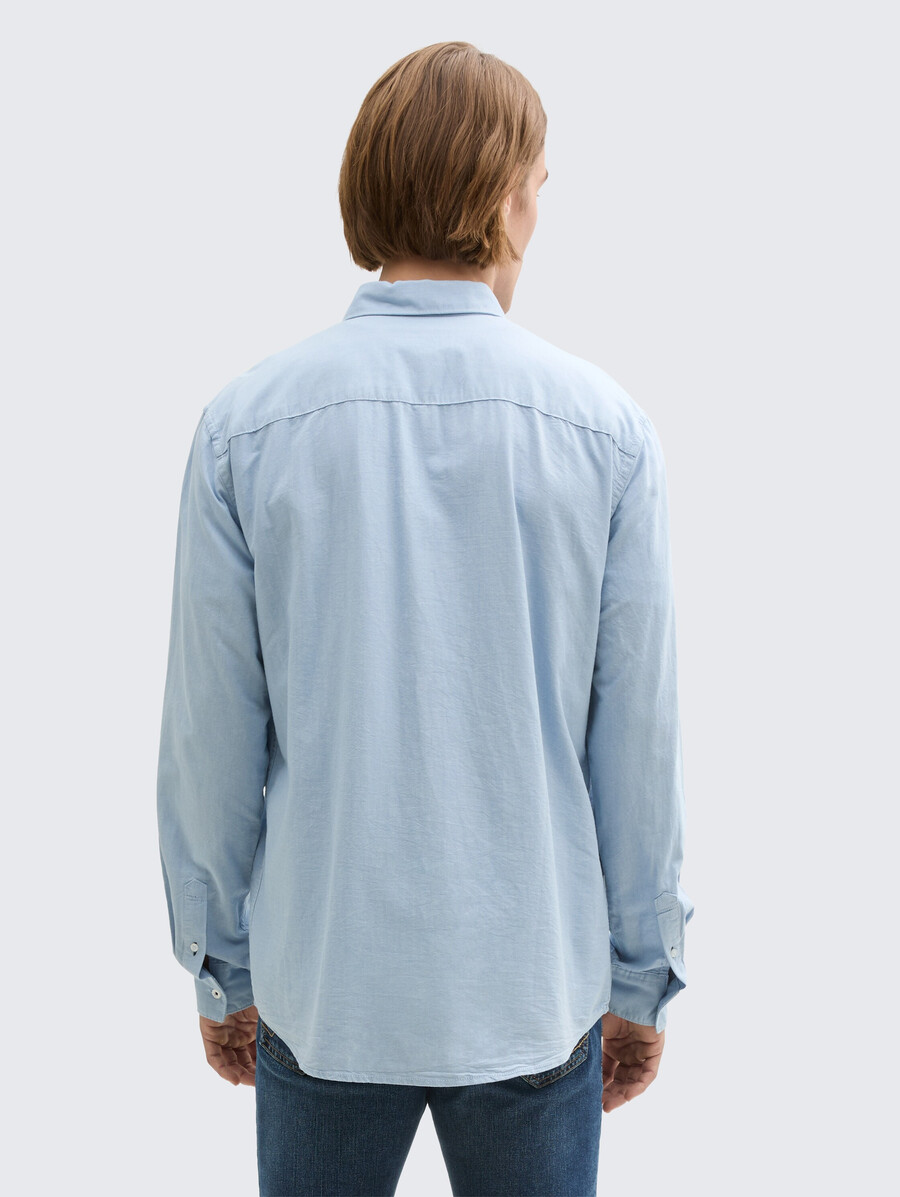 camicia vestibilità regolare con taschino sul petto