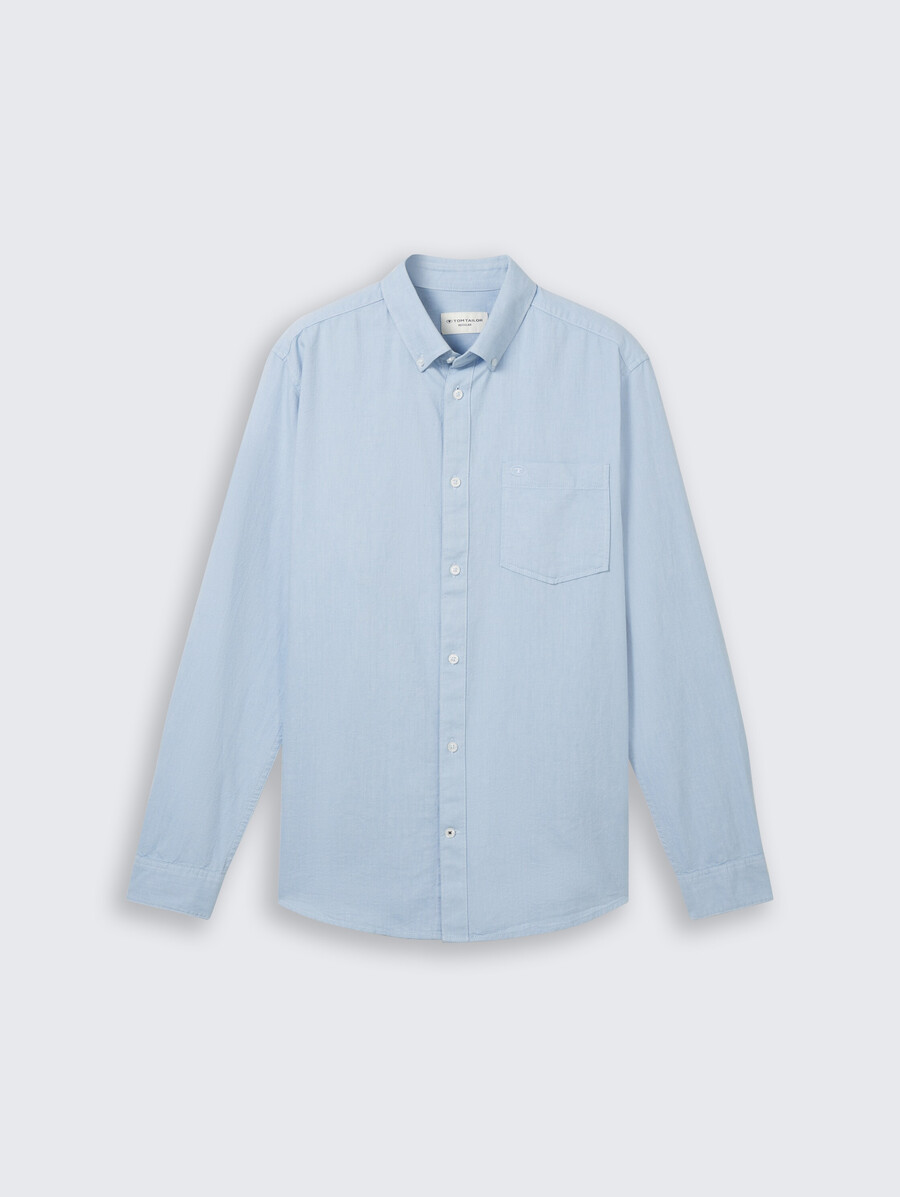 camicia vestibilità regolare con taschino sul petto